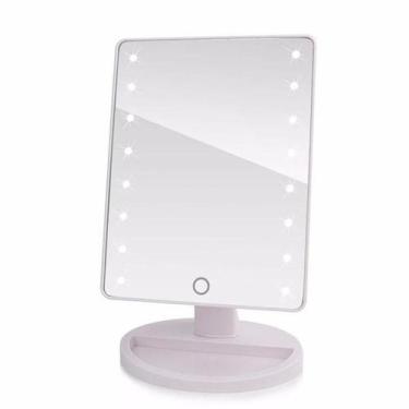 Imagem de Espelho Com Led Maquiagem Portatil Iluminador Facial Make - Led Mirror