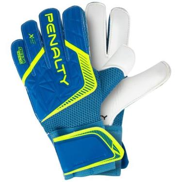 Imagem de Luva De Goleiro Penalty Delta Training X, Azul, Amarelo, 10, Homem