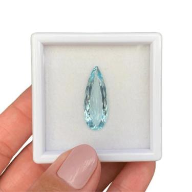 Imagem de Água Marinha Lágrima Gota 6,90ct - SP GEMAS