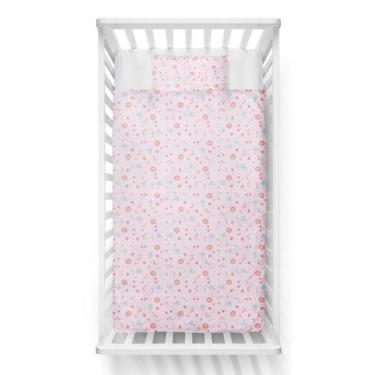 Imagem de Jogo de Berço Padrão Americano - 3 Peças Feminino - PAPI, Rosa