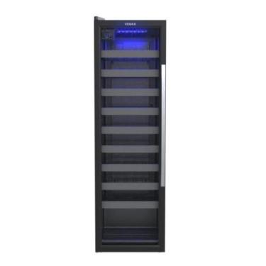 Imagem de Adega Piubella 200 para 50 Garrafas Preto Porta Invertida 127V Venax, 