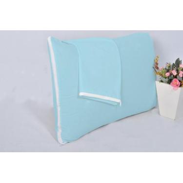 Imagem de Kit 6 Fronhas para Travesseiro 100 Percal Algodão 50x70cm Com Ziper - 
