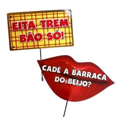Imagem de Kit Plaquinhas Juninas Divertidas 10 Peças - Fest Forma
