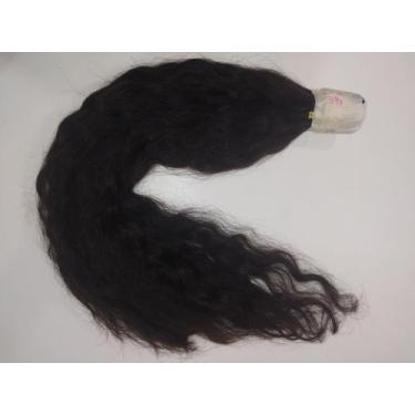 Imagem de Cabelo Preto liso ondulado 65cm - ARA