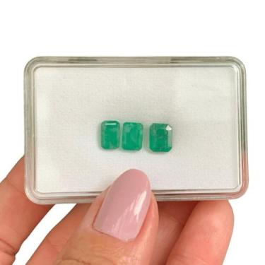 Imagem de 3ø Esmeralda Baguete Retangular 3,61ct - SP GEMAS