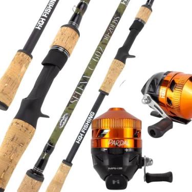 Imagem de Kit Pesca Iniciante Spincast Pardal Vara Carbono 1,68m Makis - Makis F