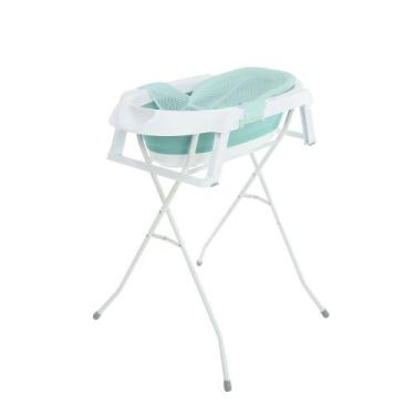 Imagem de Banheira para Bebê Smile Aqua Green com Suporte Safety, Aqua Green