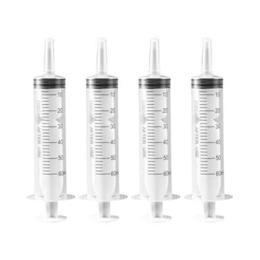 Imagem de Seringas Plásticas Descartáveis Sem Agulha De 60/100ml Para Alimentado