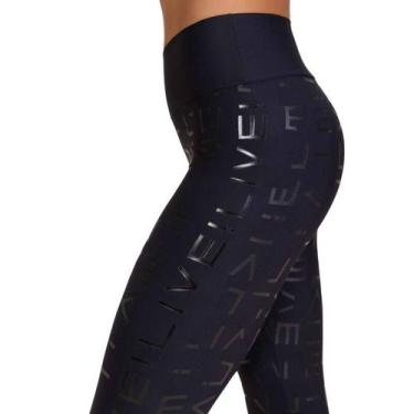 Imagem de Legging LIVE! Icon Lux - Feminina - Onyx - G, Onyx, G, Feminino