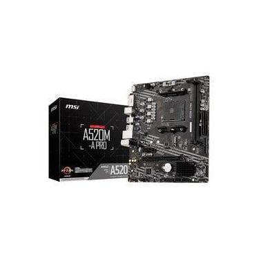 Imagem de Placa Mãe MSI A520M-A Pro 2XDDR4 Socket AMD AM4 Chipset a520 Micro ATX