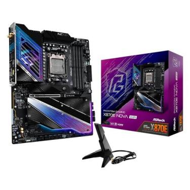 Imagem de Placa Mãe Asrock X870E Nova WiFi DDR5 Socket AM5 Chipset AMD X870E ATX