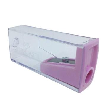 Imagem de Apontador com depósito pastel RETANGULAR Faber-Castell, Rosa