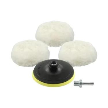 Imagem de Conjunto De Boinas De Lã Para Polimento Automotivo De 5 Polegadas, Com