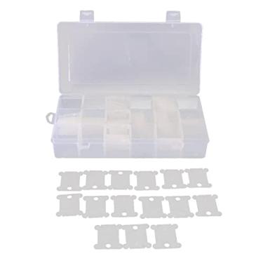 Imagem de menolana Caixa organizadora para armazenamento de fios de bordado com 120 bobinas de plástico