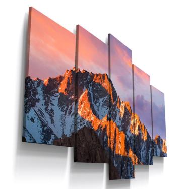 Imagem de Quadros Decorativos Montanhas Paisagem Sala Recepção 