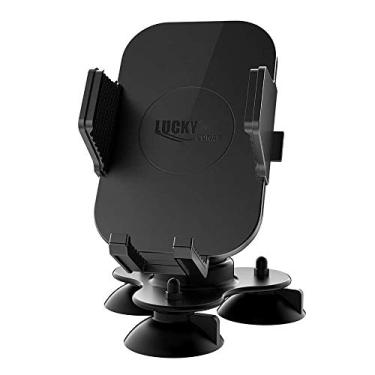 Imagem de LUCKYLAKER Suporte de ventosa forte base de telefone universal Marine suporte eletrônico bola caiaque localizador de peixes suporte GPS carro pesca para caminhão barco canoa