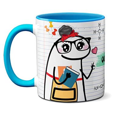 Imagem de Caneca Feliz Dia Professora Química Legal Presente Criativo (Azul)