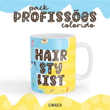 Imagem de Caneca Cerâmica Color Profissão Hairstylit