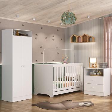 Imagem de Quarto Infantil Completo Encanto Multimóveis Branco