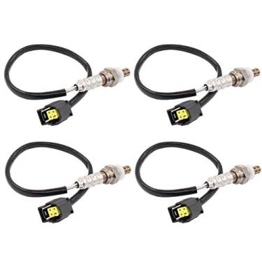 Imagem de NewYall Pacote com 4 sensores Upstream Downstream Bank 1/2 2/1 sensor de oxigênio O2 para taxa de combustível de ar