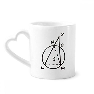 Imagem de Caneca com ilustração de vetor de matemática trigonométrica caneca de café cerâmica copo de coração de vidro