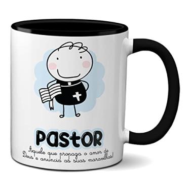 Imagem de Caneca Pastor Propaga O Amor De Deus Anunciando Maravilhas (Preta)