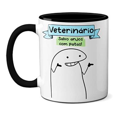 Imagem de Caneca Veterinário Habilidade em Compreender Cachorrês Gatês (Preta)
