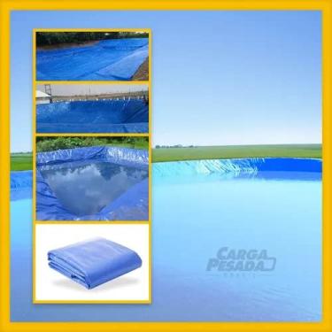 Imagem de Lona Lago Artificial Tanque De Peixe Impermeável 6x10 / 10x6