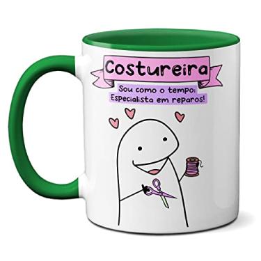 Imagem de Caneca Costureira Sou Como O Tempo Especialista Em Reparos (Verde)