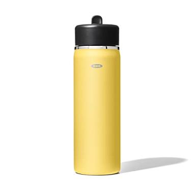 Imagem de OXO Garrafa de água com tampa de canudo de boca larga, 590 ml, citrino
