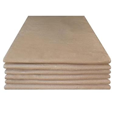 Imagem de Uboxes Blocos de papel de proteção de camada tripla, 152 x 182 cm, Kraft, pacote com 6, PAPERPADST06