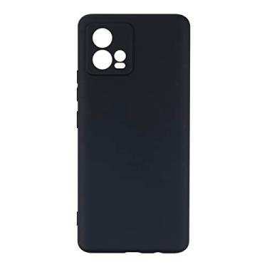Imagem de Capa para Motorola Moto G72 4G, capa traseira de TPU macio à prova de choque de silicone anti-impressões digitais capa protetora de corpo inteiro para Motorola Moto G72 4G (6,55 polegadas) (preto)
