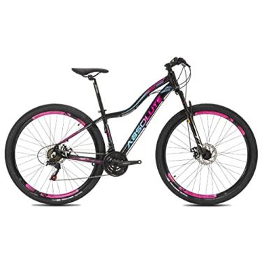 Imagem de Bicicleta Feminina Aro 29 Absolute Hera 21V Freio a Disco,15,Preto Rosa e Azul
