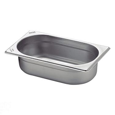 Imagem de Conjunto de Cubas 10 peças Tramontina 1/4 em Aço Inox sem Alças Profundidade 100 mm - Aço 304