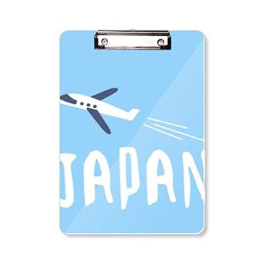 Imagem de Prancheta de viagem de avião japonês, placa de apoio A4