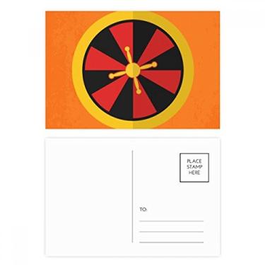 Imagem de Conjunto de cartão postal de ilustração de elemento toca-discos de cassino, cartão de felicitações de aniversário