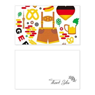 Imagem de Bandeira da Alemanha com ponto de referência da alfândega Cultura Cartão de agradecimento de aniversário