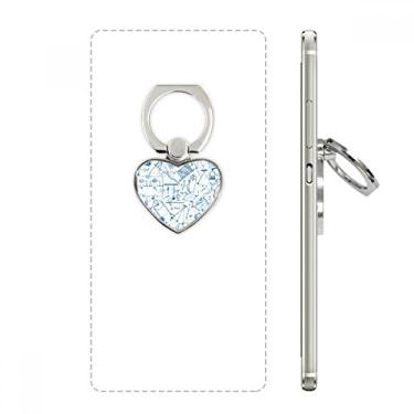 Imagem de Suporte de anel de telefone com gráfico de mecânica eletromagnética azul com suporte universal