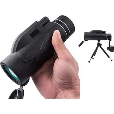 Imagem de Telescópio monocular 80x100 Monocular, telescópio Hochlei Stung Sprisma, HD portátil, livre de névoa, com suporte para smartphone e tripé para observação de pássaros