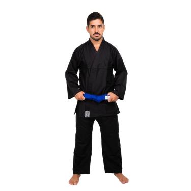Imagem de Kimono Infantil Reforçado Judo Jiu-Jitsu, Haganah, Preto, M000