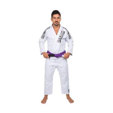 Imagem de Kimono Trançado Light Jiu Jitsu, Haganah, Branco, A0