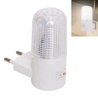 Imagem de Mini Luminária Abajur De Tomada Plástico Luz Noturna Led Bivolt Quarto Bebê Decoração