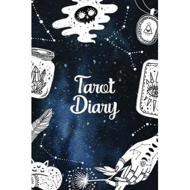 Imagem de Tarot Diary: Tarot Card Journal For Recording & Interpreting Readings - Star Notebook Wicca Wiccan Pagan Matte Finish - 200 Page Fill In - Tarot Journal/Diary