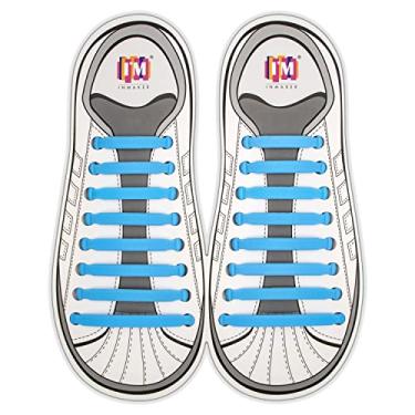 Imagem de No Tie Shoelaces for Kids and Adults, Elastic Shoe Laces for Sneakers, Silicone Tieless Laces