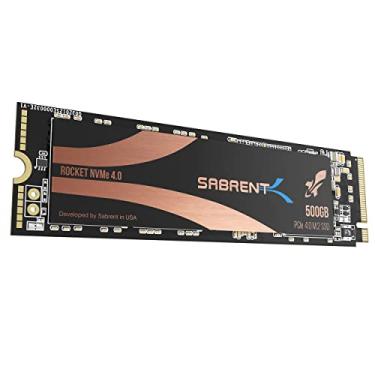 Imagem de SSD Rocket Sabrent Nvme PCIe 4.0 M.2 2280 de 500GB Disco Sólido Interno de desempenho máximo (SB-ROCKET-NVMe4-500)