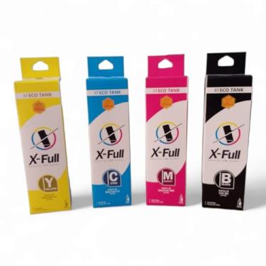 Imagem de KIT 4 CORES Tinta Compatível com E.P.S.O.N T504 T544- L3150 L310 L1110 T544 T544420 T544320 T544220 T544120. L3250 L3150 L3210 L3110 L5190 Refil 70ml