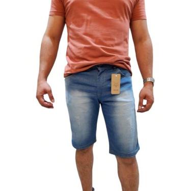 Imagem de Bermuda Jeans Masculina Com Elastano - Man Fox