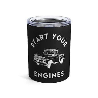 Imagem de Camiseta Start Your Engines Mechanic | Presente para mecânico | Presente para amantes de carro | Camiseta moderna Tumbler 283 g 283 g