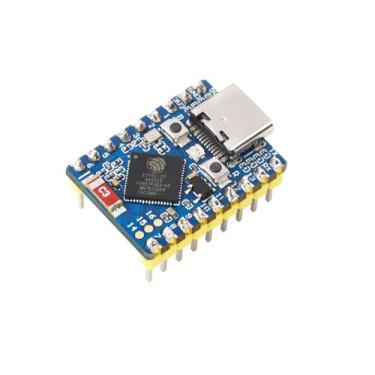 Imagem de Waveshare Mini placa de desenvolvimento ESP32-S3, baseada no processador dual-core ESP32-S3FH4R2, frequência de execução de 240 MHz, Wi-Fi de 2,4 GHz e Bluetooth 5, com cabeçalho pré-soldado