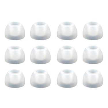Imagem de 12 peças (TRS-W) Fones de ouvido de substituição médios (M) adaptadores de ouvido compatíveis com a série Sennheiser IE, série CX, série CXC, série CXL, série OCX e série MM em fones de ouvido para fones de ouvido